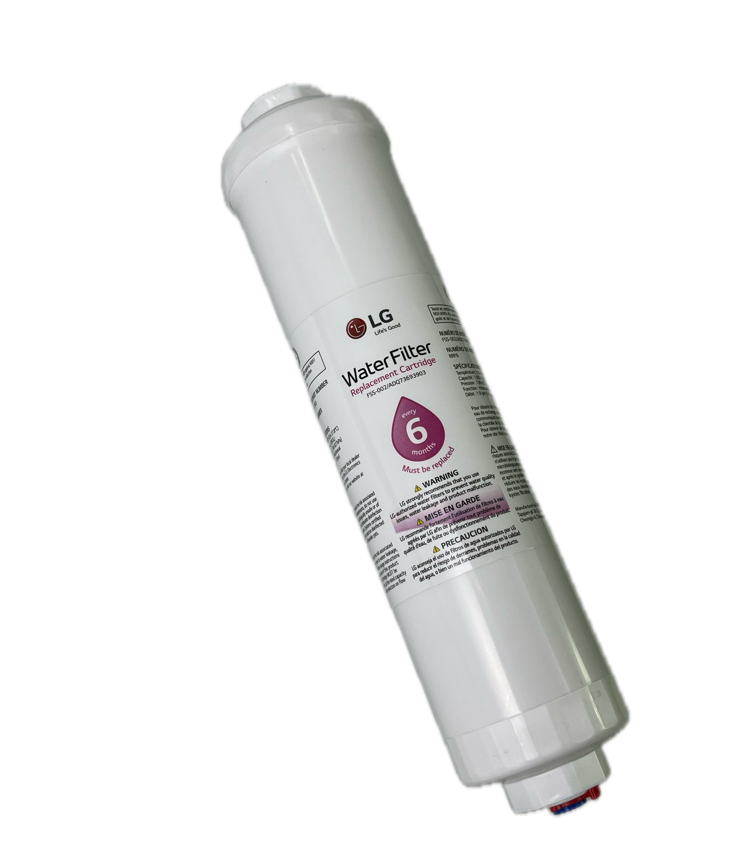 Filtro de agua para refrigerador LG Adq73693901