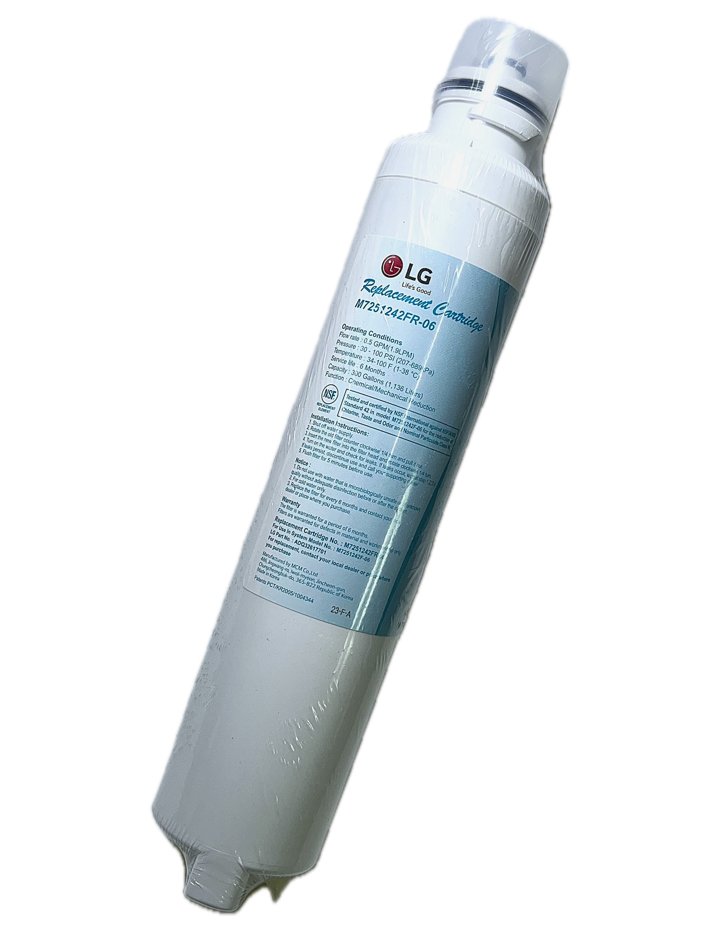 Filtro Heladera Lg M7251242fr-06